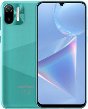 Tani smartfon Ulefone, Note 6, Android 11, 6,1 cala, 32 GB + 1 GB, 128 GB, rozszerzalna pamięć 3300 mAh, Face ID, aparat 5 MP, 3G, odblokowany telefon komórkowy, tania podwójna karta nano SIM, 2-letnia gwarancja (zielony)